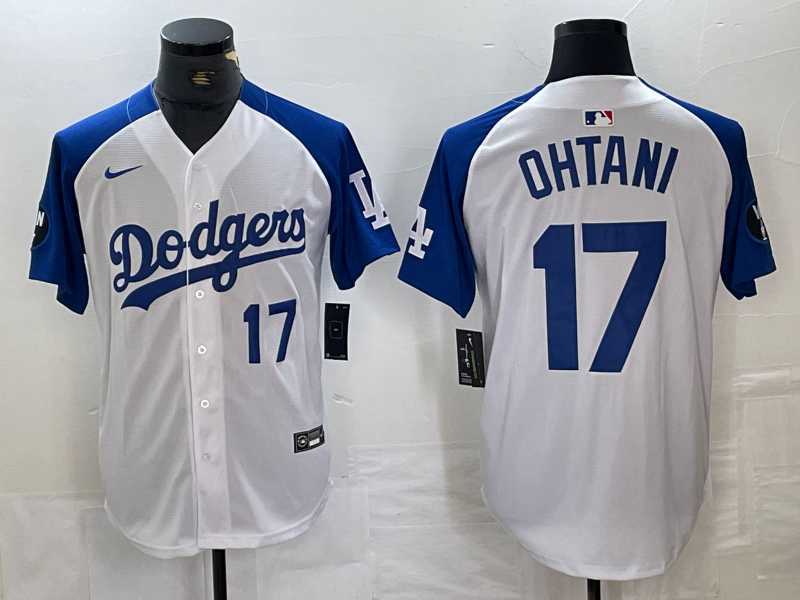 Men's Los Angeles Dodgers #17 Shohei Ohtani Number White Blue Fashion Stitched Cool Base Limited Jersey,We sell and wholesale Men's Los Angeles Dodgers #17 Shohei Ohtani Number White Blue Fashion Stitched Cool Base Limited Jersey on line form chian!